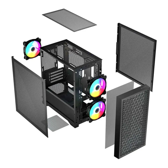 ATX Semi-tower Box Logic AM-DART-PRO-ARGB-10 Black - Системни Единици<<<Компютър Мрежи и компоненти<<<Компютри|