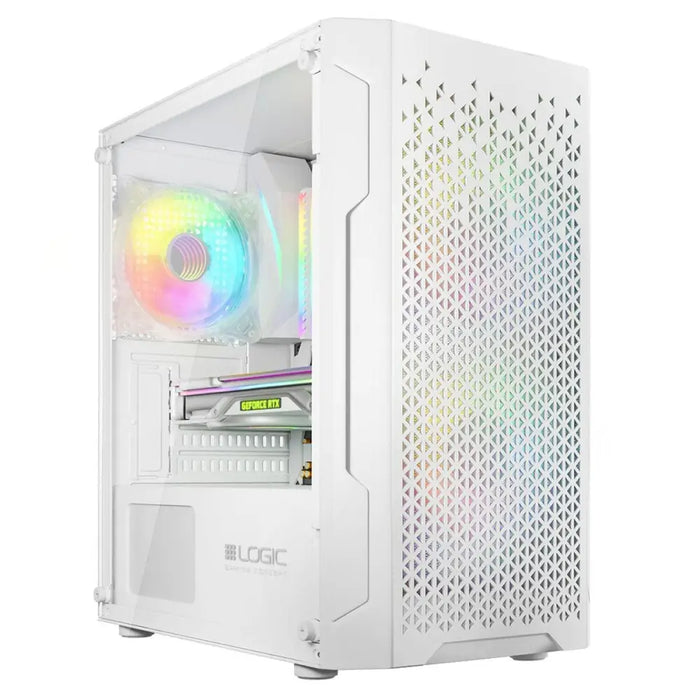 ATX Semi-tower Box Logic ARAMIS ARGB White - Системни Единици<<<Компютър Мрежи и компоненти<<<Компютри|
