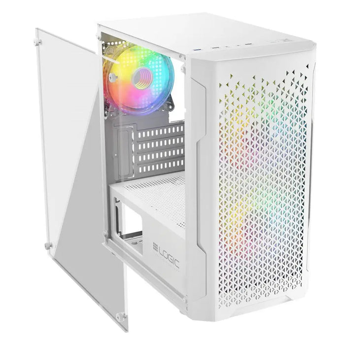 ATX Semi-tower Box Logic ARAMIS ARGB White - Системни Единици<<<Компютър Мрежи и компоненти<<<Компютри|