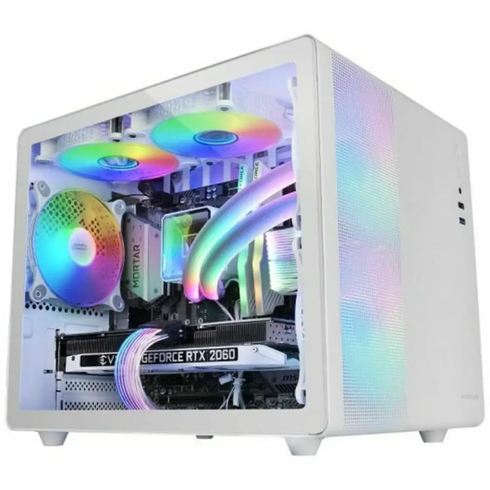 ATX Semi-tower Box Mars Gaming MC400W White Black - Компютър Мрежи и компоненти<<<Компютри|
