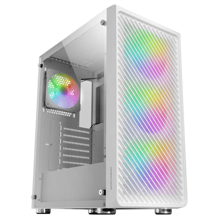 ATX Semi-tower Box Mars Gaming MCFW White - Компютър Мрежи и компоненти<<<Компютри| Електроника<<<BigBuy&&&Системни