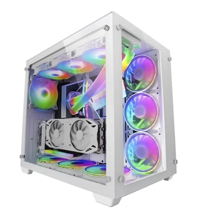 ATX Semi-tower Box Mars Gaming MCV3 PREMIUM XXL RGB White - Компютър Мрежи и компоненти<<<Компютри|