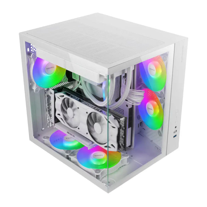 ATX Semi-tower Box Mars Gaming MCVONEW White - Компютър Мрежи и компоненти<<<Компютри| Електроника<<<BigBuy&&&Системни