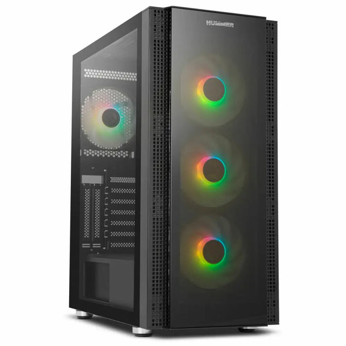 ATX Semi-tower Box Nox-Xtreme Hummer Horus Black E-ATX - Компютър Мрежи и компоненти<<<Компютри|
