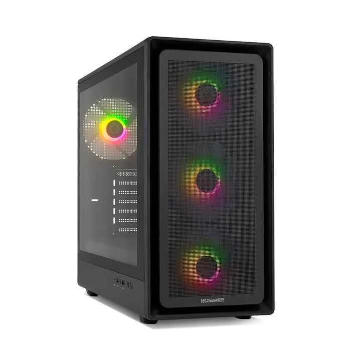 ATX Semi-tower Box Nox-Xtreme NXHUMMERAEROBK Black - Компютър Мрежи и компоненти<<<Компютри|