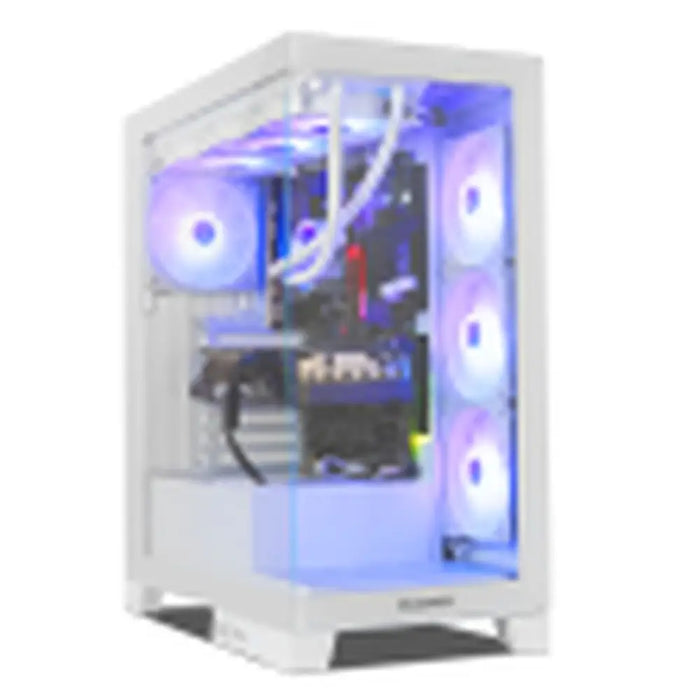 ATX Semi-tower Box Nox-Xtreme NXHUMMERGLOCKWH White - Компютър Мрежи и компоненти<<<Компютри|