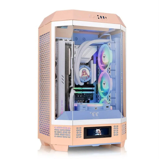 ATX Semi-tower Box THERMALTAKE Tower 300 Peach Fuzz Peach - Компютър Мрежи и компоненти<<<Компютри|