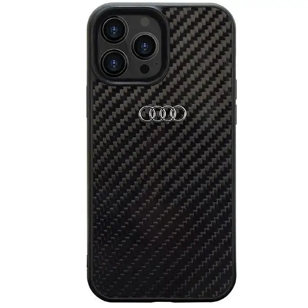 Audi Carbon Fiber iPhone 13 Pro / 13 6.1’’ black/black hardcase AU-TPUPCIP13P-R8/D2-BK - Cell phone cases