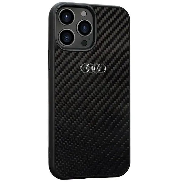 Audi Carbon Fiber iPhone 13 Pro / 13 6.1’’ black/black hardcase AU-TPUPCIP13P-R8/D2-BK - Cell phone cases