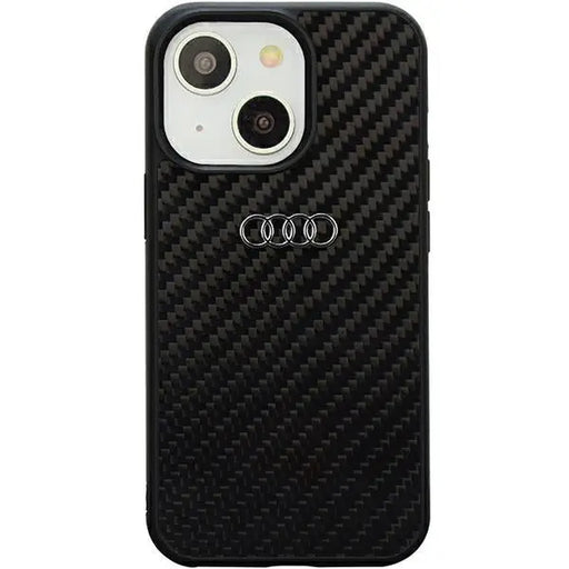Audi Carbon Fiber iPhone 14 6.1’’ black/black hardcase AU-TPUPPCIP14-R8/D2-BK - Cell phone cases and covers<<<HurtelXML