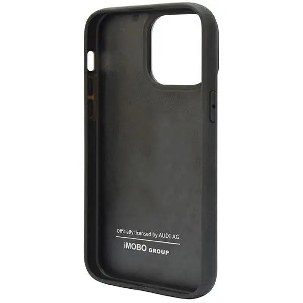 Audi Carbon Fiber Stripe iPhone 14 Pro Max 6.7’’ black/black hardcase AUS-TPUPCIP14PM-R8/D1-BK - Cell phone cases