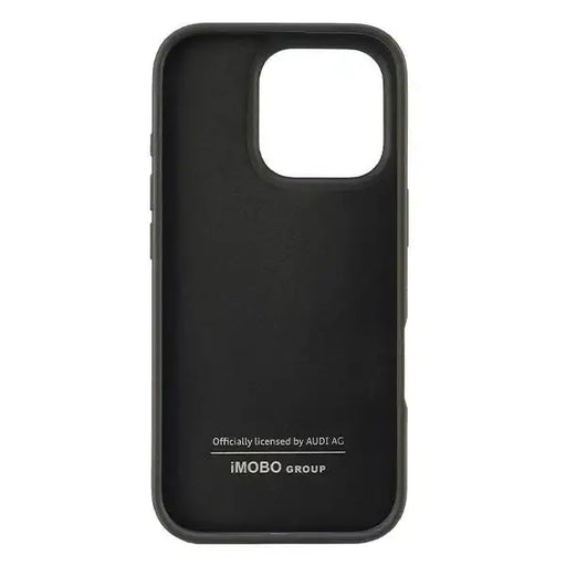 Audi Carbon Fiber Stripe iPhone 16 Pro 6.3’’ black/black hardcase AUS-TPUPCIP16P-R8/D1-BK - Cell phone cases