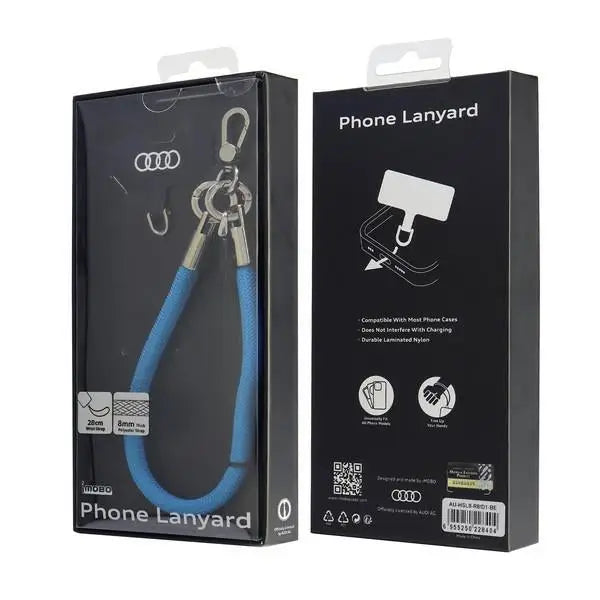Audi Crossbody Lanyard Universal 28cm x 8mm - Blue - Other cell phone equipment<<<HurtelXML