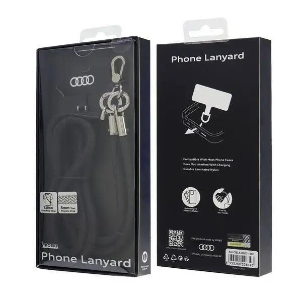 Audi Crossbody Leash Universal 120cm x 6mm - Black - Other cell phone equipment<<<HurtelXML