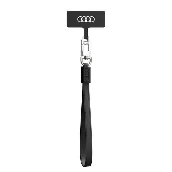 Audi Crossbody Leather Universal Lanyard 28cm x 10mm - Black - Other cell phone equipment<<<HurtelXML