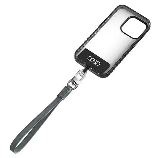 Audi Crossbody Leather Universal Lanyard 28cm x 10mm - Gray - Other cell phone equipment<<<HurtelXML