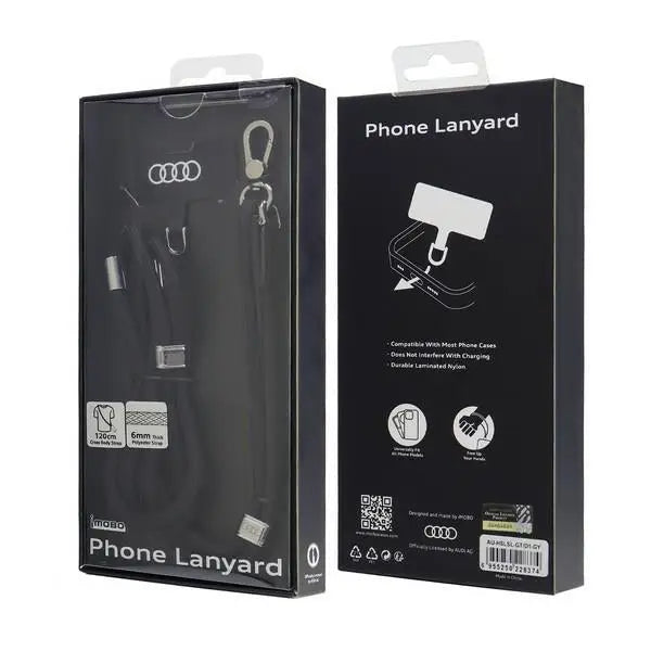 Audi Crossbody Universal Leash 120cm x 10mm - Black - Other cell phone equipment<<<HurtelXML