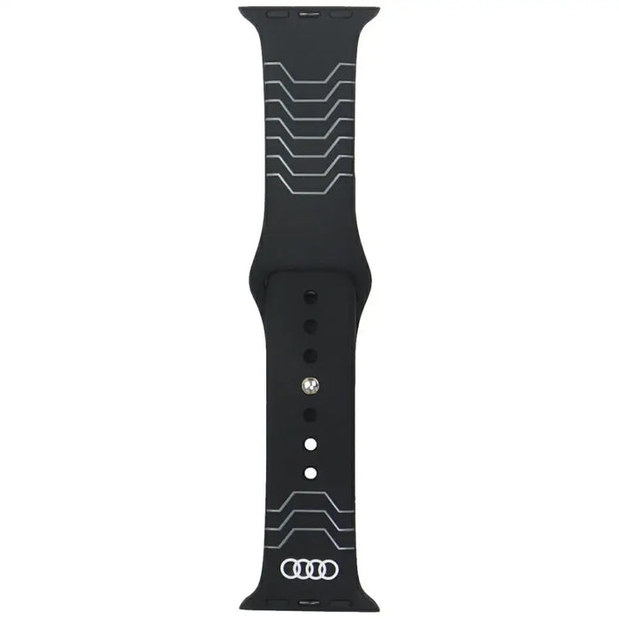 Audi Geometric Pattern Silicone Watch Strap for Apple Watch 40 / 41 / 42 mm - black - Other cell phone