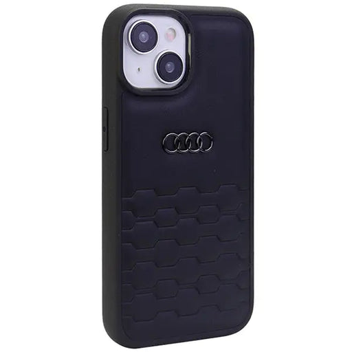 Audi GT Synthetic Leather case for iPhone 15 Plus - black - Cell phone cases and covers<<<HurtelXML