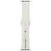 Audi Sport Red Logo Silicone Watch Strap for Apple Watch 40 / 41 / 42 mm - white - Other cell phone