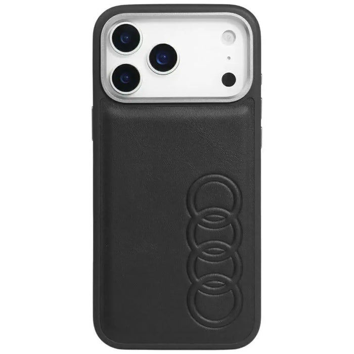Audi TT Synthetic Leather MagSafe Case for iPhone 17 Pro Max - Black - Cell phone cases and covers<<<HurtelXML