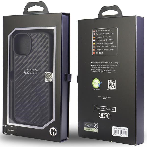 Audi Carbon Fiber iPhone 12/12 Pro 6.1" black/black hardcase AU-TPUPCIP12P-R8/D2-BK