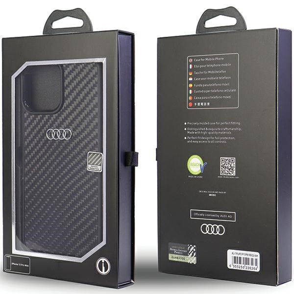 Audi Carbon Fiber iPhone 13 Pro Max 6.7" black/black hardcase AU-TPUPCIP13PM-R8/D2-BK