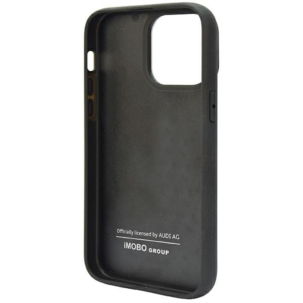 Audi Carbon Fiber Stripe iPhone 14 Pro Max 6.7" black/black hardcase AUS-TPUPCIP14PM-R8/D1-BK