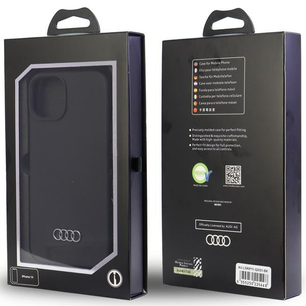 Audi Silicone Case iPhone 11 / Xr 6.1" black/black hardcase AU-LSRIP11-Q3/D1-BK