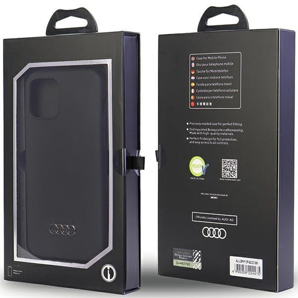 Audi Silicone Case iPhone 12/12 Pro 6.1" black/black hardcase AU-LSRIP12P-Q3/D1-BK