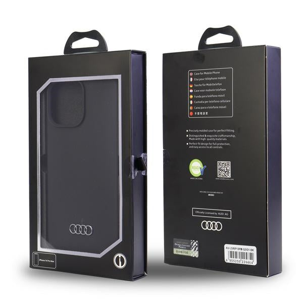 Audi Silicone Case iPhone 13 Pro Max 6.7" black/black hardcase AU-LSRIP13PM-Q3/D1-BK
