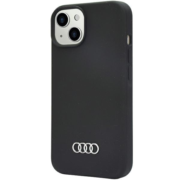 Audi Silicone Case iPhone 14 6.1" black/black hardcase AU-LSRIP14-Q3/D1-BK