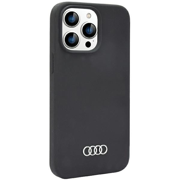 Audi Silicone Case iPhone 14 Pro Max 6.7" black/black hardcase AU-LSRIP14PM-Q3/D1-BK