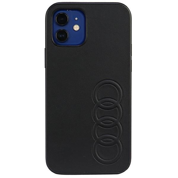 Audi Synthetic Leather iPhone 12/12 Pro 6.1" black/black hardcase AU-TPUPCIP12P-TT/D1-BK
