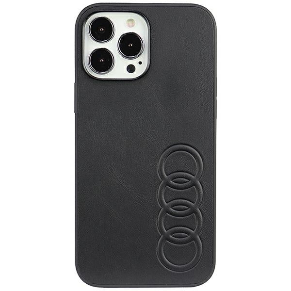 Audi Synthetic Leather iPhone 13 Pro Max 6.7" black/black hardcase AU-TPUPPCIP13PM-TT/D1-BK