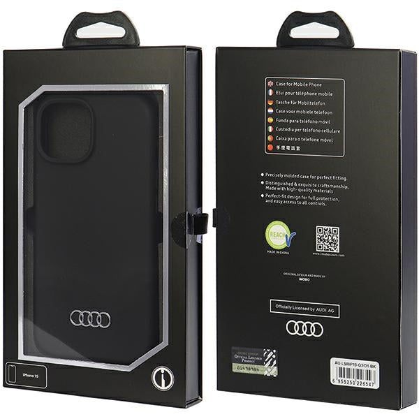 Audi Silicone Case for iPhone 15 - black