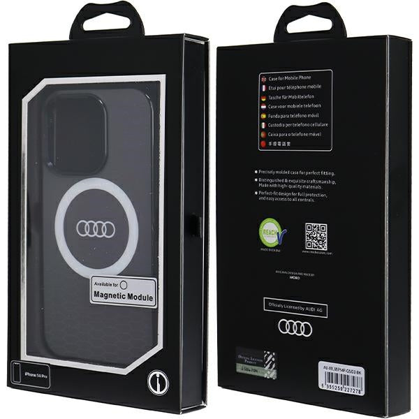 Audi IML Big Logo MagSafe case for iPhone 14 Pro - black