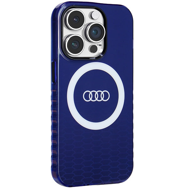 Audi IML Big Logo MagSafe case for iPhone 14 Pro - blue
