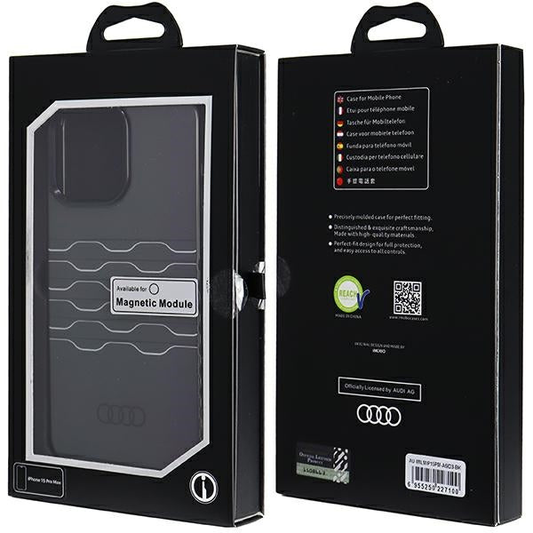 Audi IML MagSafe case for iPhone 15 Pro Max - black