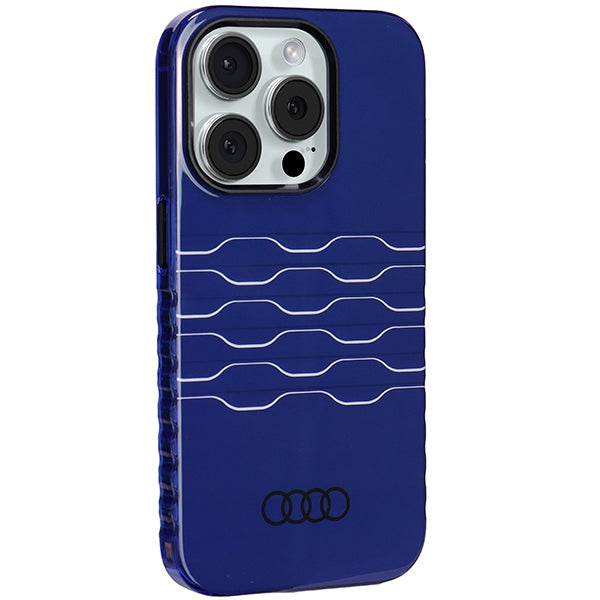 Audi IML MagSafe case for iPhone 15 Pro - blue