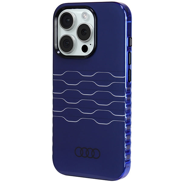 Audi IML MagSafe case for iPhone 15 Pro - blue