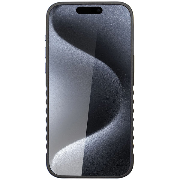 Audi Genuine Leather case with MagSafe for iPhone 15 Pro Max - black and red