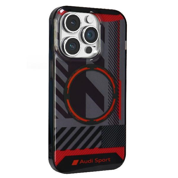 Audi IML Sport MagSafe Case iPhone 14 Pro Max 6.7" black/black hardcase AU-IMLMIP14PM-RSQ/D2-BK
