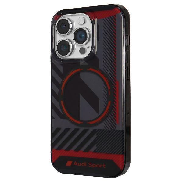 Audi IML Sport MagSafe Case iPhone 14 Pro Max 6.7" black/black hardcase AU-IMLMIP14PM-RSQ/D2-BK