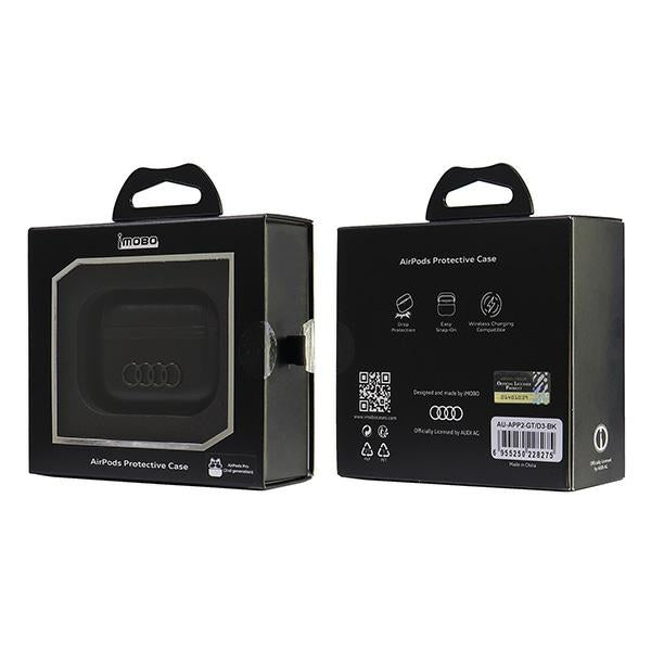 Audi Leather Big Logo AirPods Pro 2 cover black/black AU-APP2-GT/D3-BK