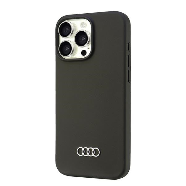 Audi Silicone Case iPhone 16 Pro Max 6.9" black/black hardcase AU-LSRIP16PM-Q3/D1-BK