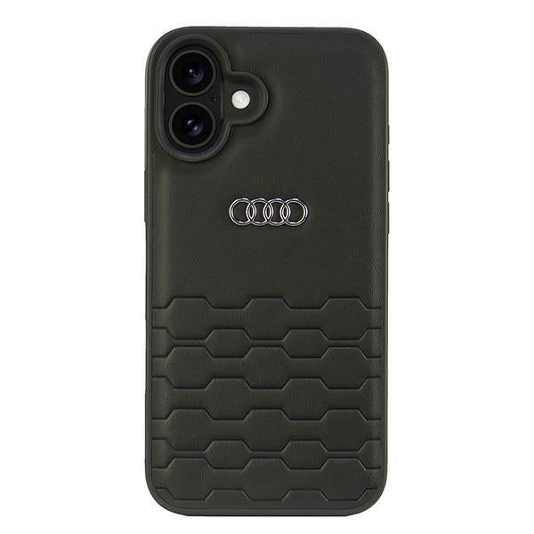 Audi Synthetic Leather iPhone 16 Plus 6.7" black/black hardcase AU-TPUPCIP16M-GT/D2-BK