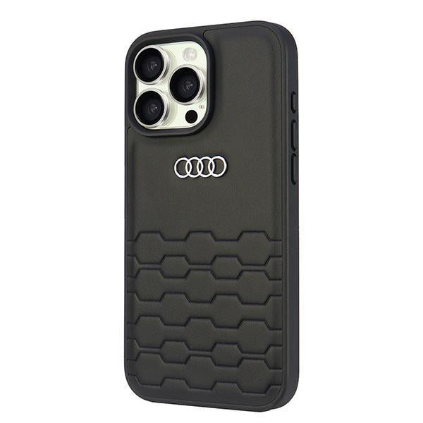 Audi Synthetic Leather iPhone 16 Pro Max 6.9" black/black hardcase AU-TPUPCIP16PM-GT/D2-BK