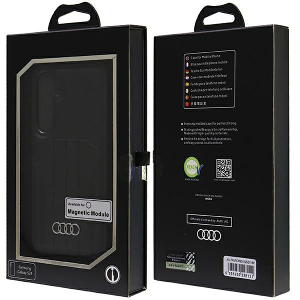 Audi Synthetic Leather MagSafe S24 S921 black/black hardcase AU-TPUPCMS24-Q5/D1-BK