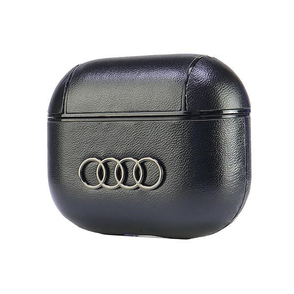 Audi Leather Big Logo Case for AirPods 3 - Black